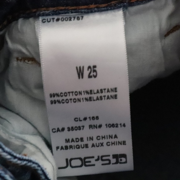 JOE'S JEANS HIGH WAISTED DISTRESSED SHORTS - Picture 6 of 6